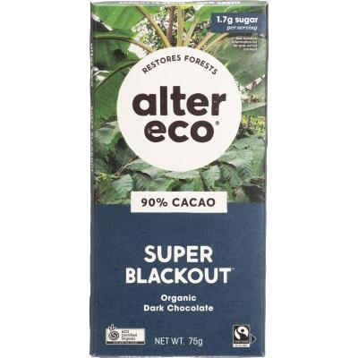 Chocolate Organic Dark Super Blackout 12x75g