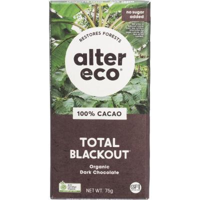 Chocolate Organic Dark Total Blackout 12x75g