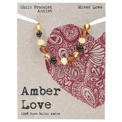 Children's Bracelet/Anklet 100% Baltic Amber Mixed 14cm