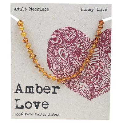 Adult's Necklace 100% Baltic Amber Honey 46cm