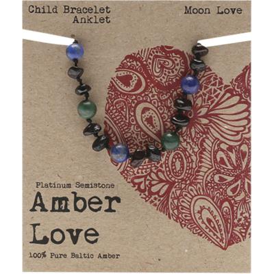 Children's Bracelet/Anklet 100% Baltic Amber Moon 14cm