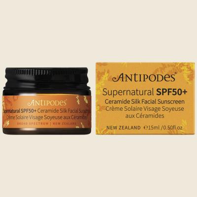 Supernatural SPF50+ Ceramide Silk Facial Sunscreen MINI 15ml