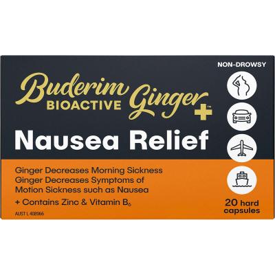 Bioactive + Nausea Relief Capsules 20 Caps