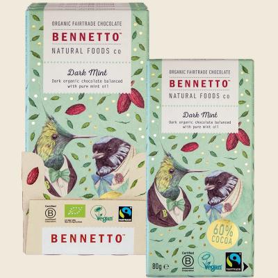 Organic Dark Chocolate Dark Mint 12x80g