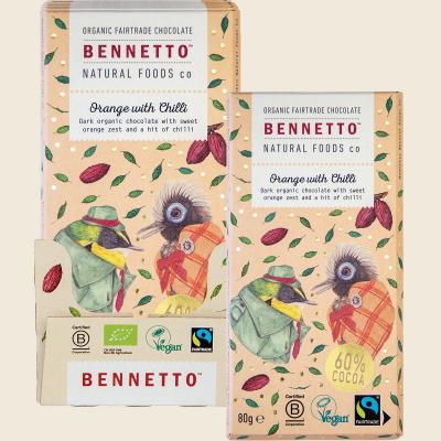Organic Dark Chocolate Orange with Chilli 12x80g