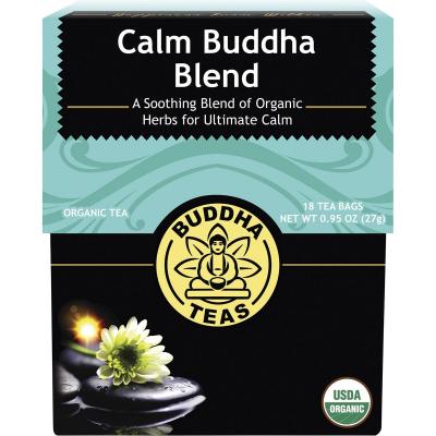 Organic Herbal Tea Bags Calm Buddha Blend 18pk
