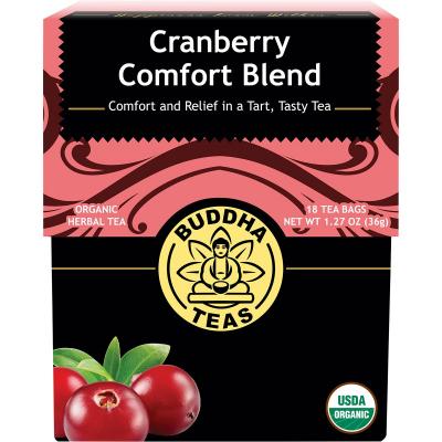 Organic Herbal Tea Bags Cranberry Comfort Blend 18pk
