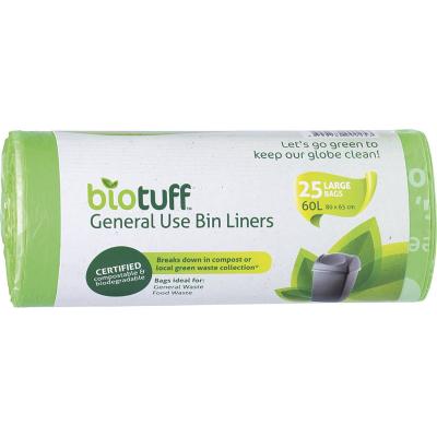 General Use Bin Liners Large Bags 60L 25pk