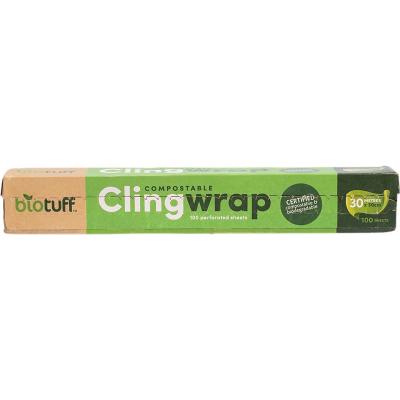 Compostable Cling Wrap 100 x 30cm Sheets 30m