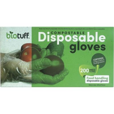 Compostable Disposable Gloves Medium 200pk
