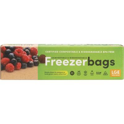 Compostable Freezer Bags Large Bags 6L 20pk