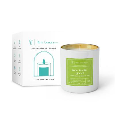 Raw Beauty Lemongrass Persian Lime Soy Candle 285g