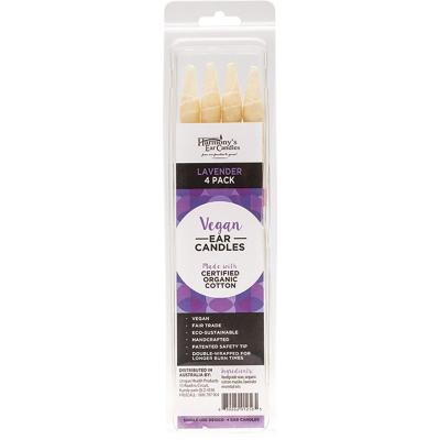 Vegan Ear Candles Lavender Scented 4pk
