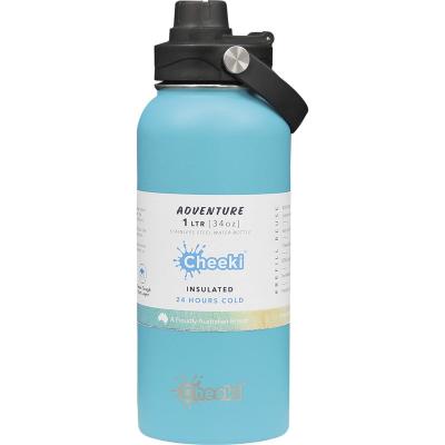 Insulated Adventure Stainless Steel Bottle Aqua 1L