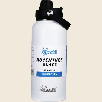 Stainless Steel Bottle Adventure Insulated White 1L