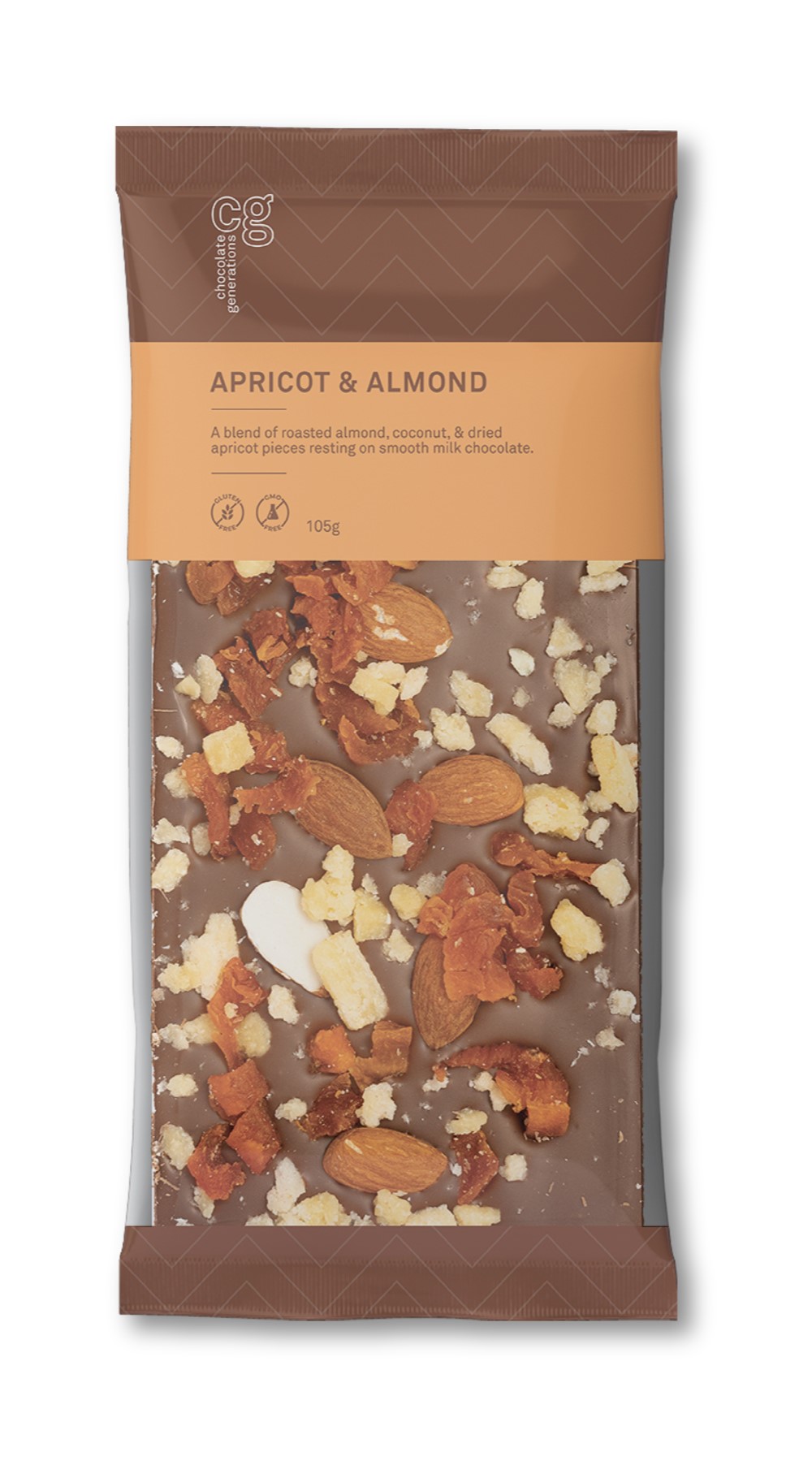 Chocolate Generations Chocolate Apricot Almond 10x105g