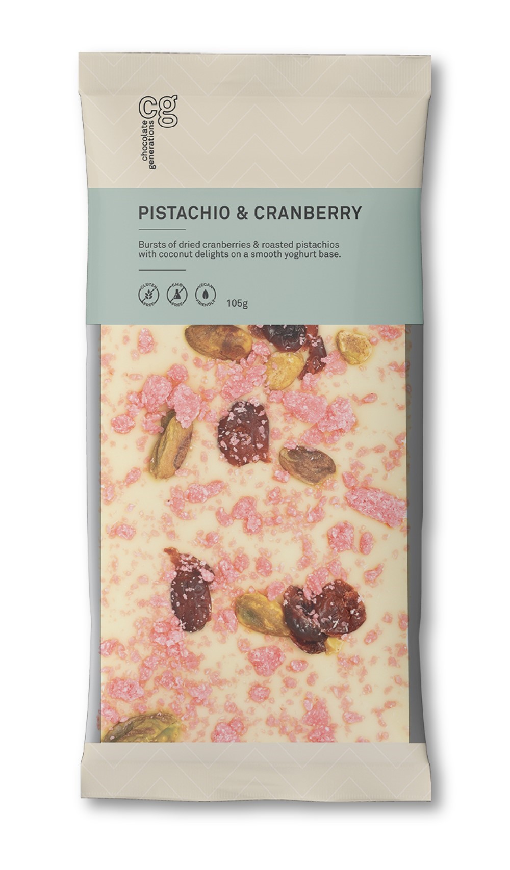 Chocolate Generations Chocolate Pistachio&Cranberry 10x105g