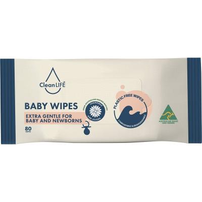 Plastic Free Wipes Extra Gentle for Baby and Newborns 80pk