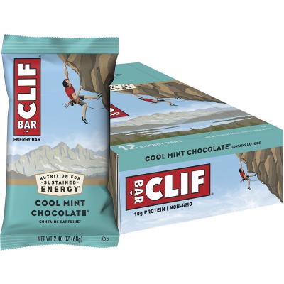 Clif Energy Bar Cool Mint Choc (49mg Caffeine) 12x68g