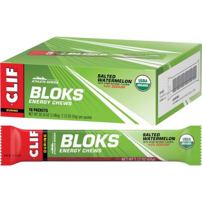 Bloks Energy Chews Salted Watermelon 100mg Sodium 18x60g