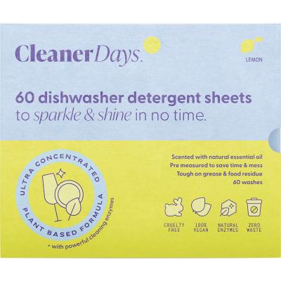 Dishwasher Detergent Sheets Lemon 60pcs