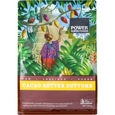 Cacao Butter Buttons Raw Certified Organic 450g