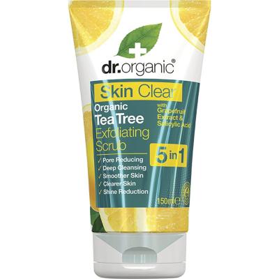 Exfoliating Face Scrub Skin Clear Organic Tea Tree 150ml