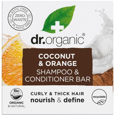 Shampoo & Conditioner Bar Coconut & Orange Curly&Thick Hair 75g