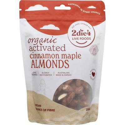 Organic Activated Almonds Cinnamon Maple 250g