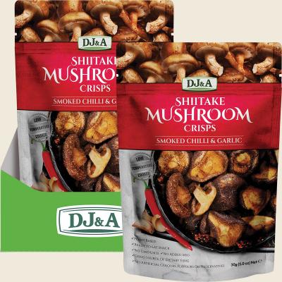 Shiitake Mushroom Crisps Smoked Chilli & Garlic 12x30g