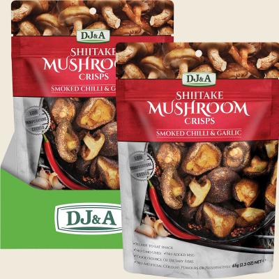 Shiitake Mushroom Crisps Smoked Chilli & Garlic 9x65g