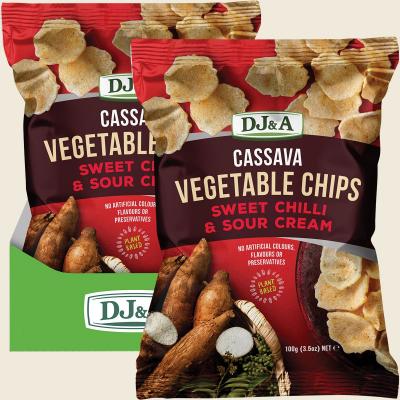 Cassava Vegetable Chips Sweet Chilli & Sour Cream 5x100g