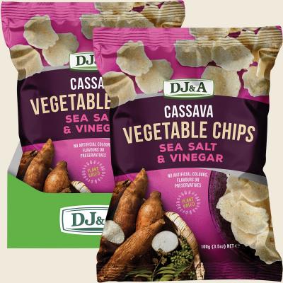 Cassava Vegetable Chips Sea Salt & Vinegar 5x100g