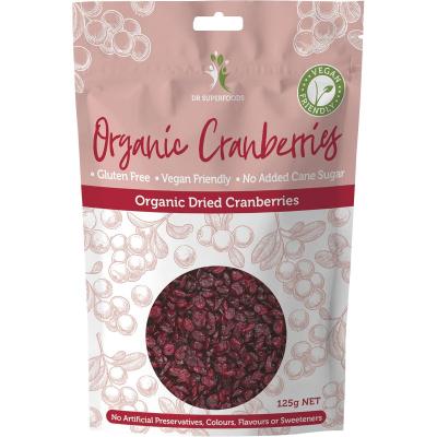 Dried Cranberries Organic 125g