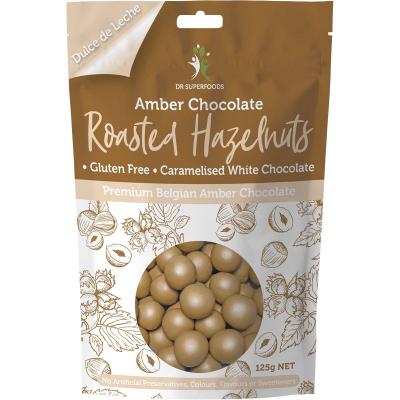 Roasted Hazelnuts Amber Chocolate 125g