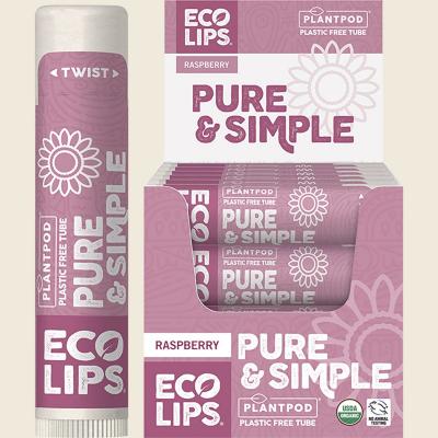 Lip Balm Display Pure & Simple Raspberry 24x4.25g