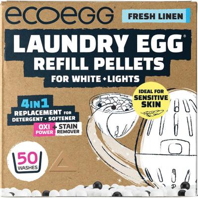 Laundry Egg Refill Pellets 50 Washes Fresh Linen White+Light
