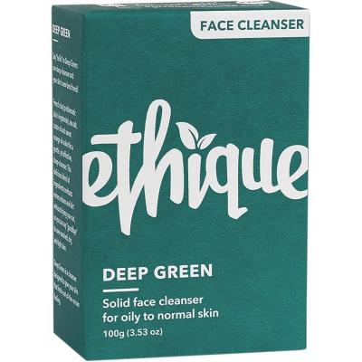 Solid Face Cleanser Bar Deep Green 100g