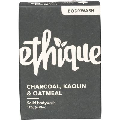 Solid Bodywash Bar Charcoal, Kaolin & Oatmeal 120g