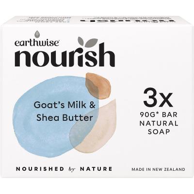 Natural Soap Bar Goat's Milk & Shea Butter 3pk