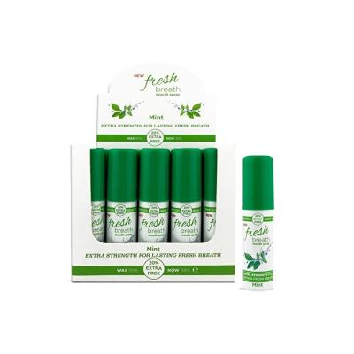 Fresh Breath Extra Strength Mouth Spray Mint (green) 20% Extra Free X 25 In Shelf Ready Display Unit 18ml