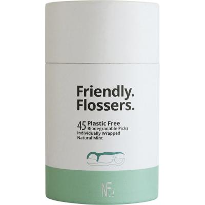 Friendly Flossers Bio Dental Picks Natural Mint 8x45pcs