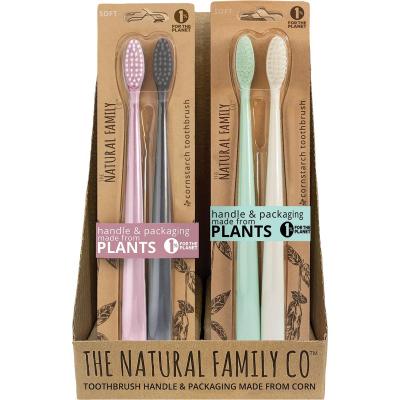 Bio Toothbrush (Twin Pack) Soft - Assorted Colours 8x2pk