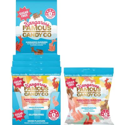 Sugar Free Candy Kangaroo Gummies Mixed Flavours 10x50g