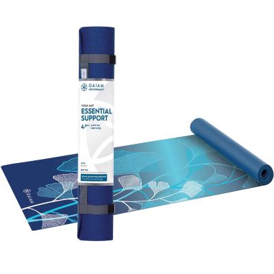 Yoga Mat Essential Support 4.5mm Blue Flower 61cm x 173cm