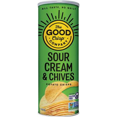 Potato Crisps Sour Cream & Chives 8x160g