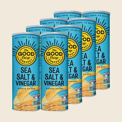 Potato Crisps Sea Salt & Vinegar 8x160g