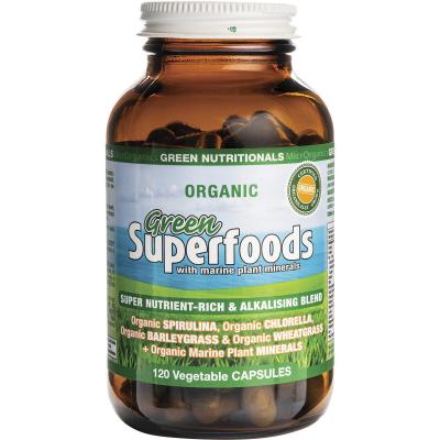 Organic Green Superfoods 600mg 120 Caps