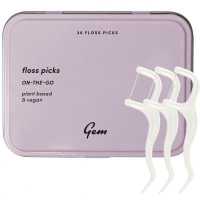 Floss Picks On The Go Tin 30pcs
