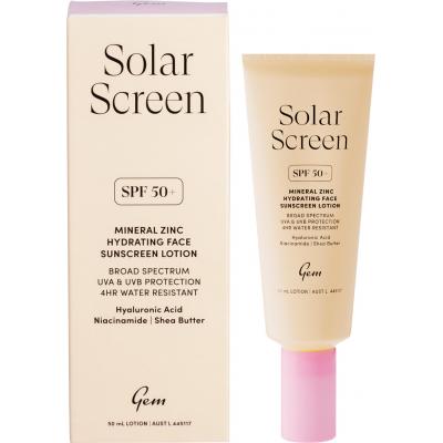 Solar Screen SPF50+ Mineral Zinc Hydrating Face Lotion 50ml